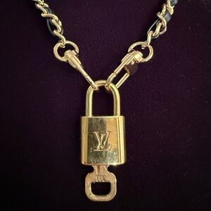 Louis Vuitton Gold Padlock #306 with Key